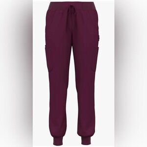 Pandamed Scrubs - Women's Elastic Rib Waistband Jogger - Wine. Size: XL. NWT